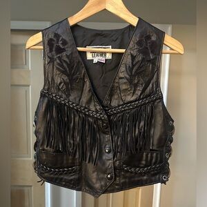 Vintage Dallas Western/Biker Leather Vest